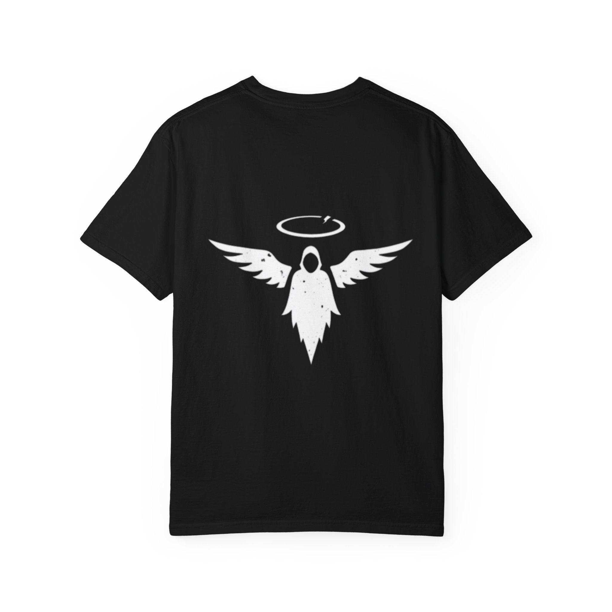 Angel Wings T-Shirt — 'Fear None' Minimal White Graphic Tee