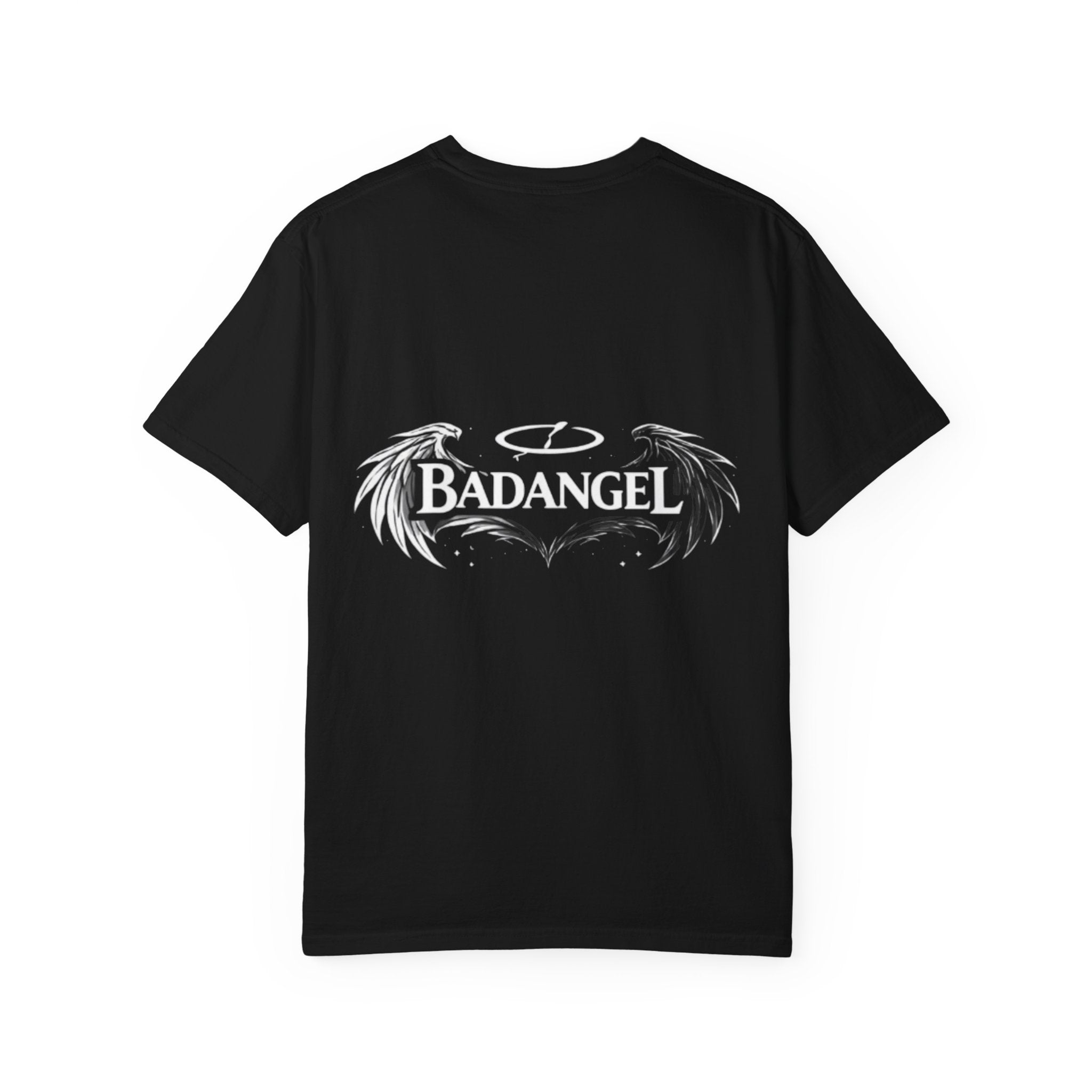 Bad Angel T-Shirt — Graphic Tee with Halo & Wings