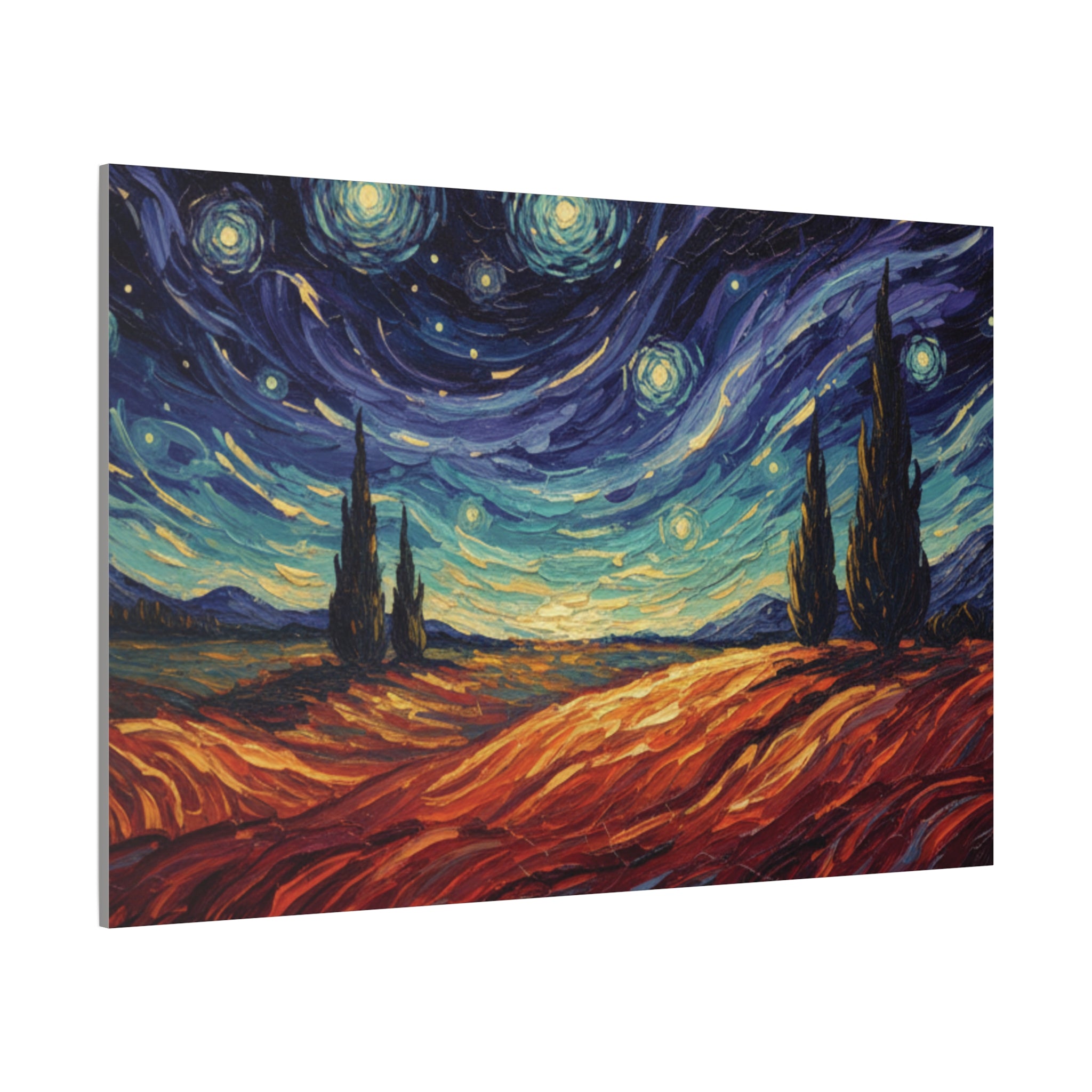 Starry Sunset Canvas Print — Matte Stretched Wall Art