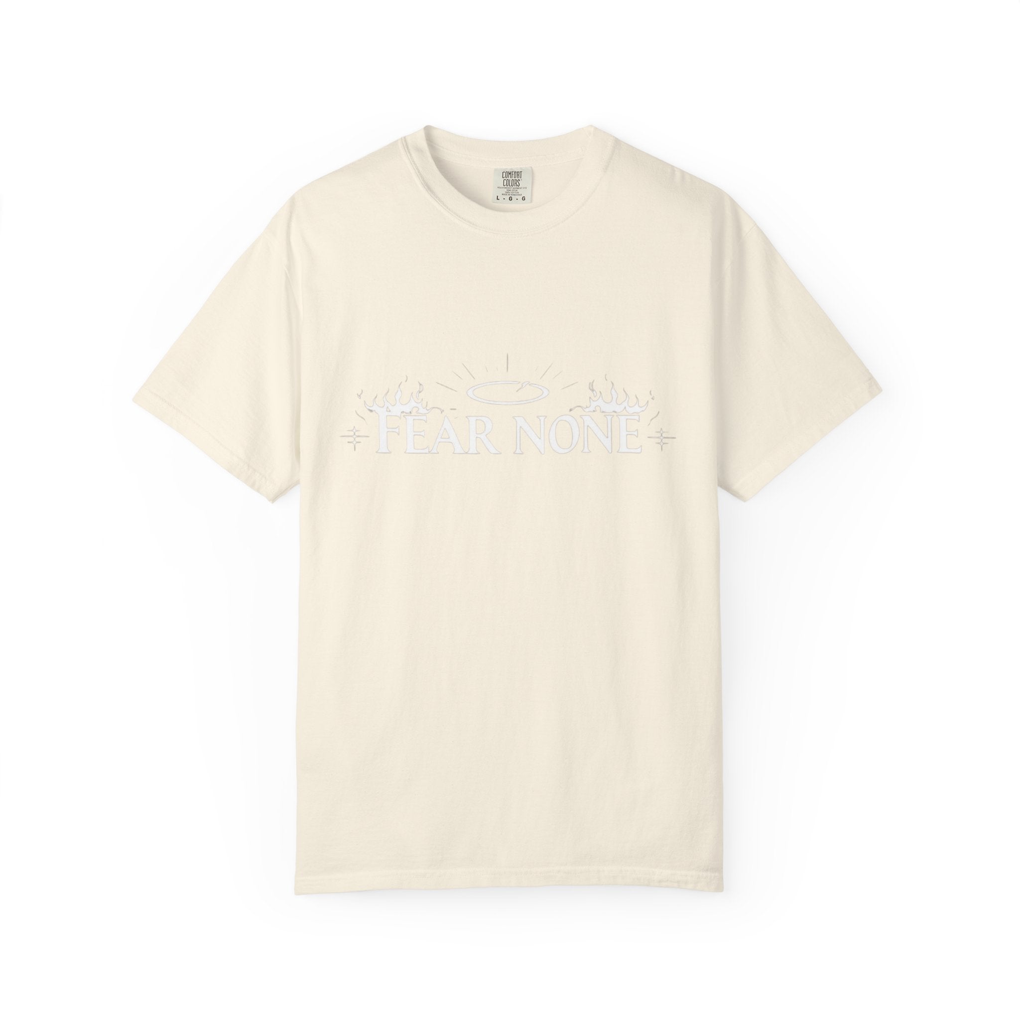 Heavenly 'Fear None' Graphic T-Shirt — Vintage Cream Tee