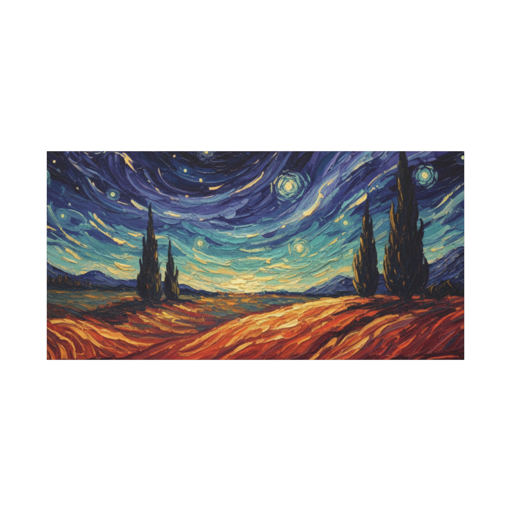 Starry Sunset Canvas Print — Matte Stretched Wall Art