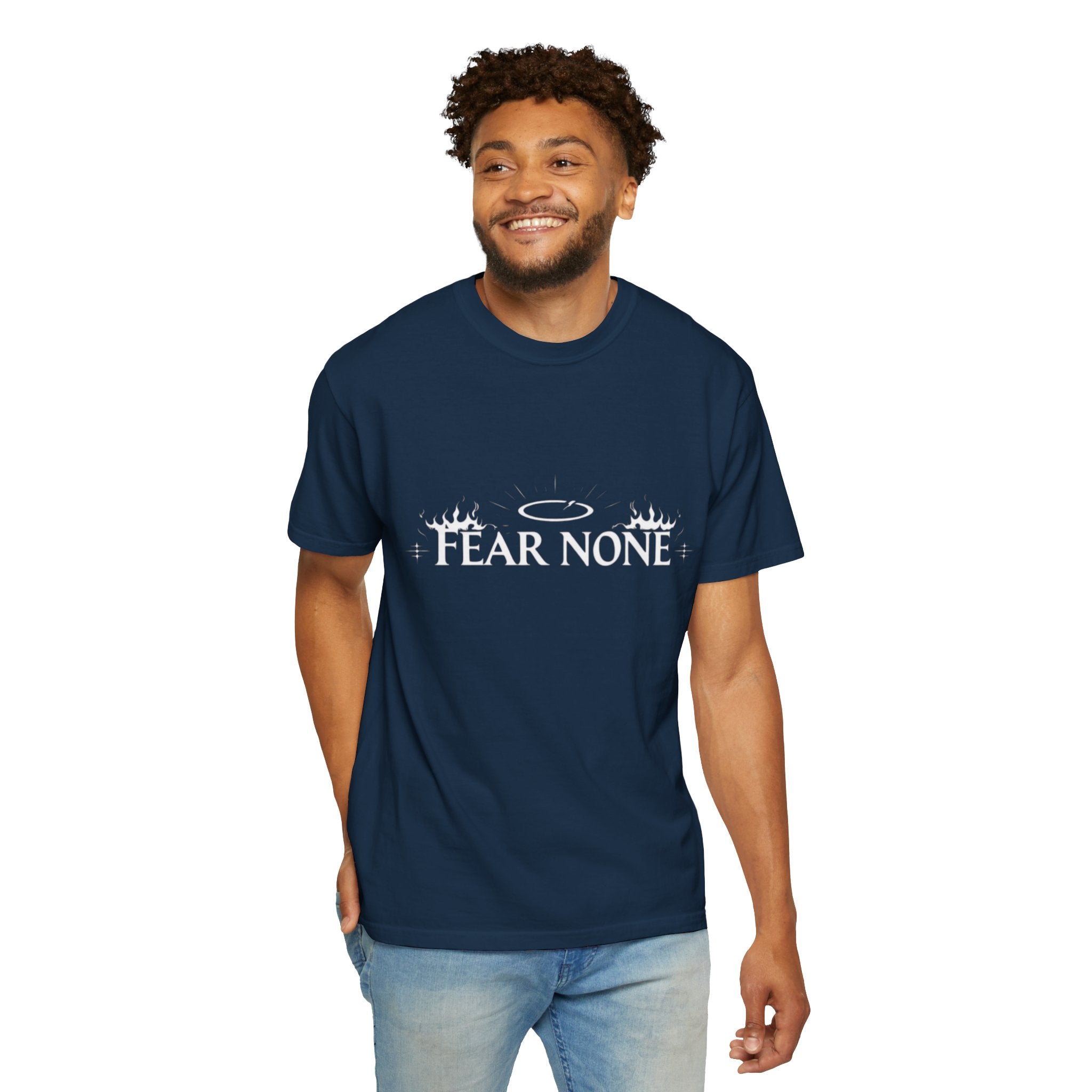 Heavenly 'Fear None' Graphic T-Shirt — Vintage Cream Tee