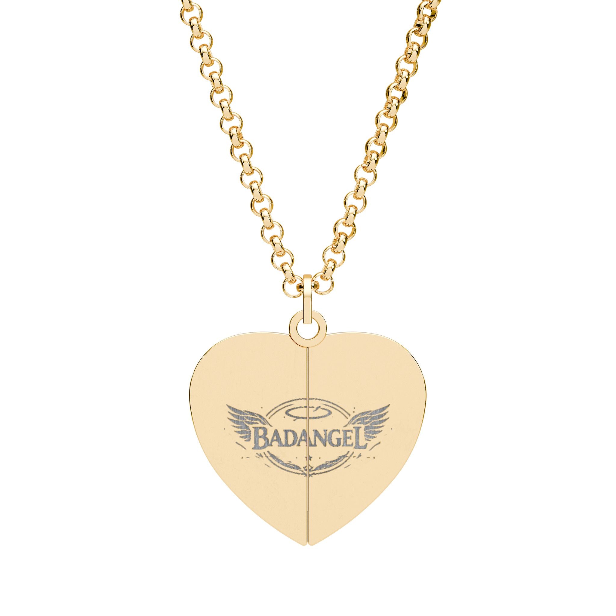 Hidden Message Heart Necklace — Engravable Secret-Locket Pendant